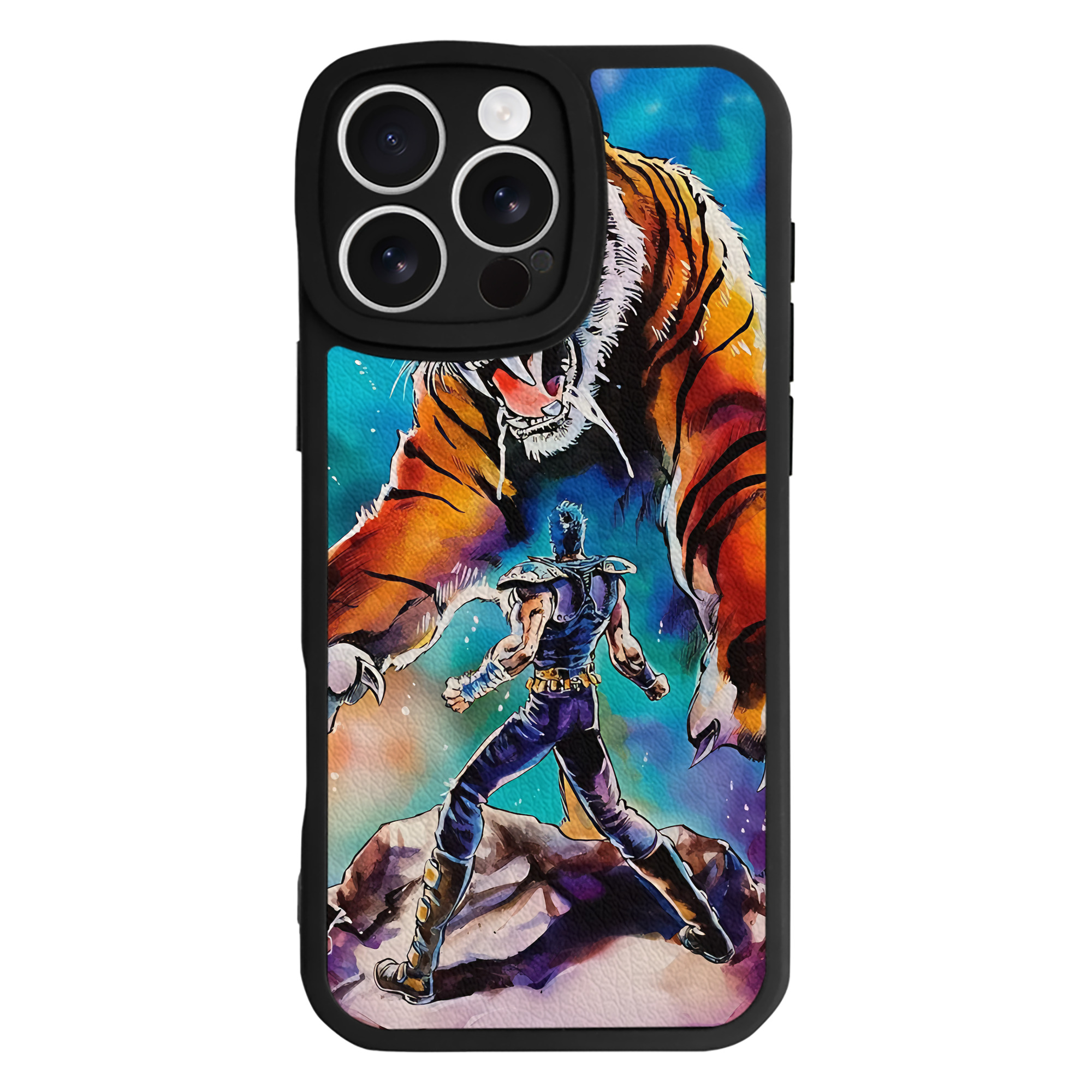 （画像用） 北斗の拳 Fist of the North Star 【iPhone 16シリーズ対応】シリコンスマホケース（レザー調） 材質：シリコン